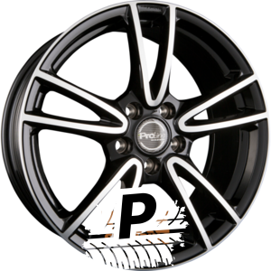 ProLine Wheels CX300 black polished 7.50 x 17 ET 49.00 5x114.3